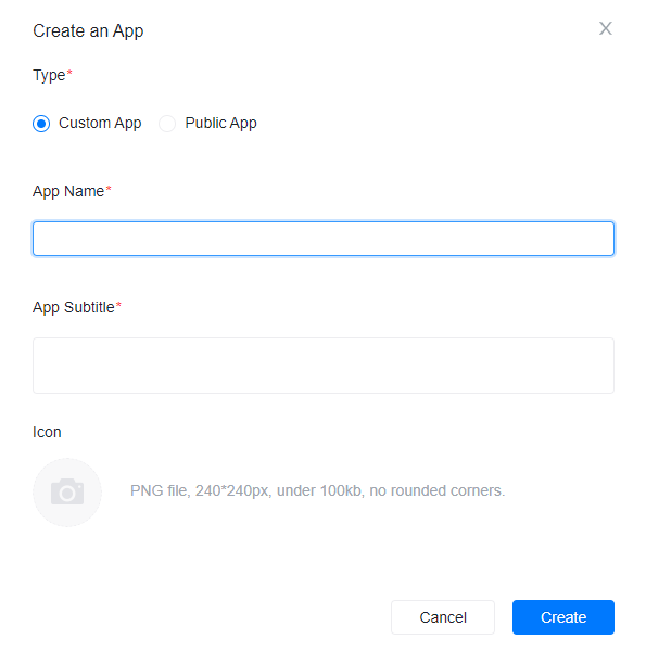 create custom app