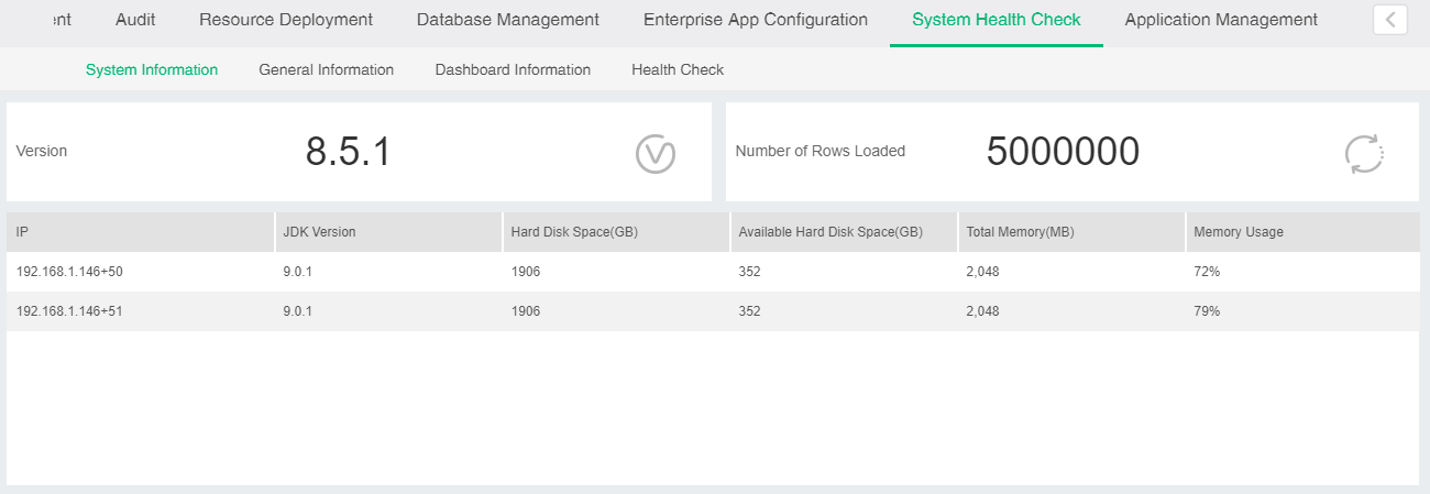 system info