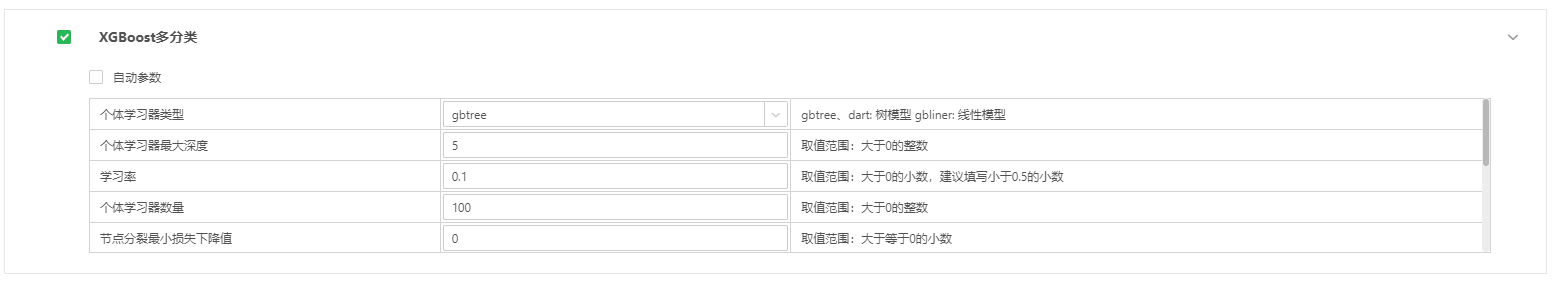 XGBoost多分类配置参数